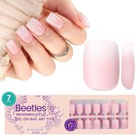 XShort Square【Ombre Pink White】15Sizes 210Pcs