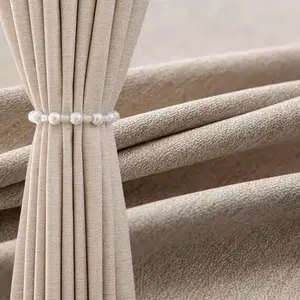 1pc Half-Blackout Curtain, Blocks Sunlight, 100% Ultrafine Polyester, Cotton-Like Texture, Privacy Grommet Curtains, Perfect for Living Room & Bedroom, Multiple Colors Available