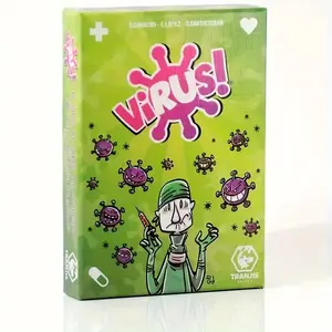 Happy Virus Strategy Board Game Cards Set, Edition, Fast-Paced Chess and Card Games, Evil Virus Evolution Stack, Paper Material, Family Board Games, Tabletop Games