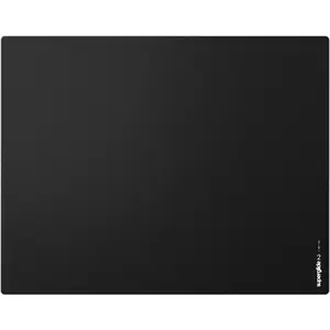 Superglide Glass   Pad v2 ALUMINO-Silicate Glass Surface Anti-Slip Fully Molded high-Density  Rubber 16.5in x 13in (L, Black)