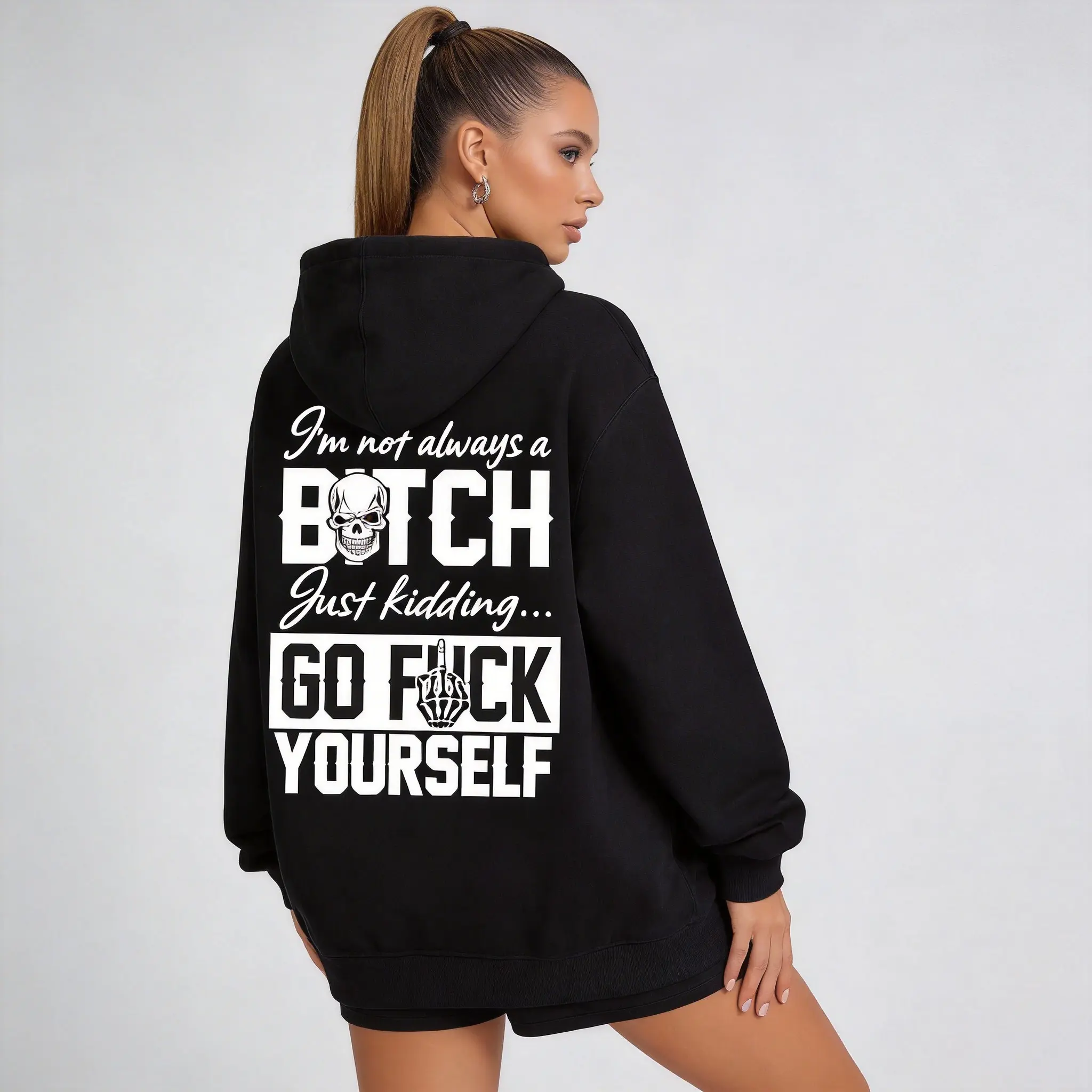 I'M NOT ALWAYS OF B*TCH Hoodie for Women - Stylish & Comfortable Hoodie with Unique Design - Womenswear