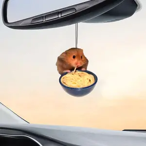 1/5/10pcs Ramen-Hunting Hamster Fun Car Air Freshener Cards - Aromatherapy Perfume, Car Fragrance, Mirror Interior Accessories, Vent Hanging Decor