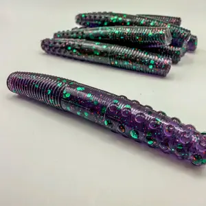 Gravel Tick - Junebug Red / Chartreuse 2.8” Small Profile Big Results Compact Craw-Style Body Subtle Appendages Ideal for Ned-Style Rigs & Finesse Jigs