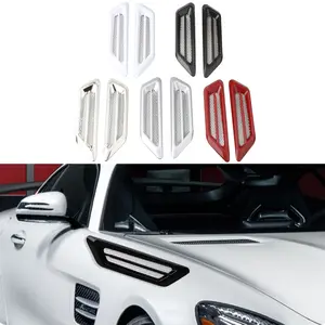 Car Modification Shark Gills Decorative Air Intake, Universal Car Vent Outlet, Body Decoration Sticker, Vehicle Exterior Decoration, Automotive Accessories, Automobile Decals, Decal For Cars
