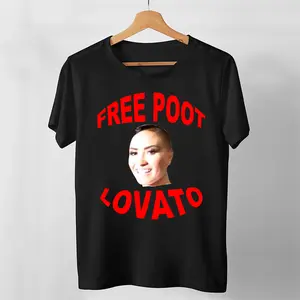 Free Poot Lovato Mens T Shirts Graphic Vintage Best Trendy Womens Customize for Top of