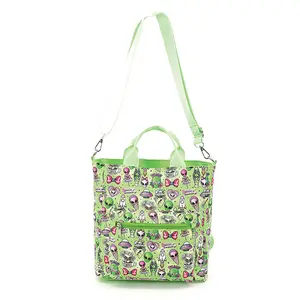 Alien Collage Convertible Backpack - Convert to Tote, Durable Fabric, Ideal for Everyday Use