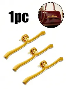 1 Piece Of Gold Heart-Shaped Bag Buckle, Diy Bag Hardware Buckle, Buttons For Women's Wallets And Handbags, Leather Craft Women's Handbag Closure Buckle Diy Hardware Accessories, Hat Decoration Hardware Diy Leather Craft Wallet Accessories