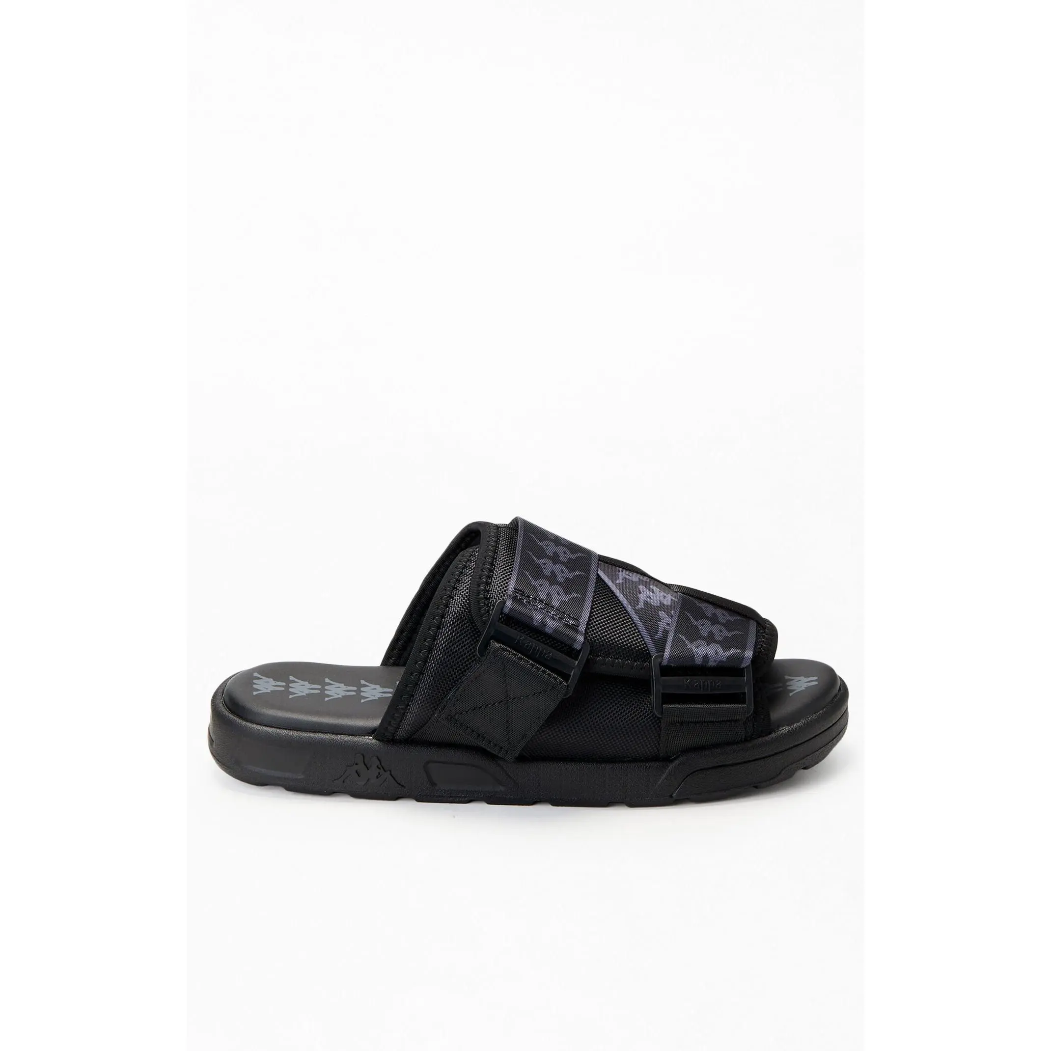 Kappa Men's Black 222 Banda Mitel1 Slide Sandals Kappa Men's Black 222 Banda Mitel1 Slide Sandals