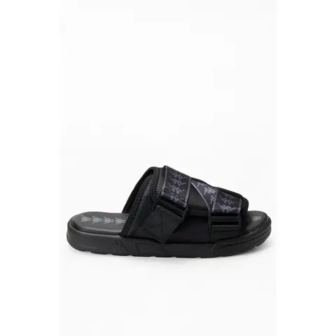 Kappa Men's Black 222 Banda Mitel1 Slide Sandals