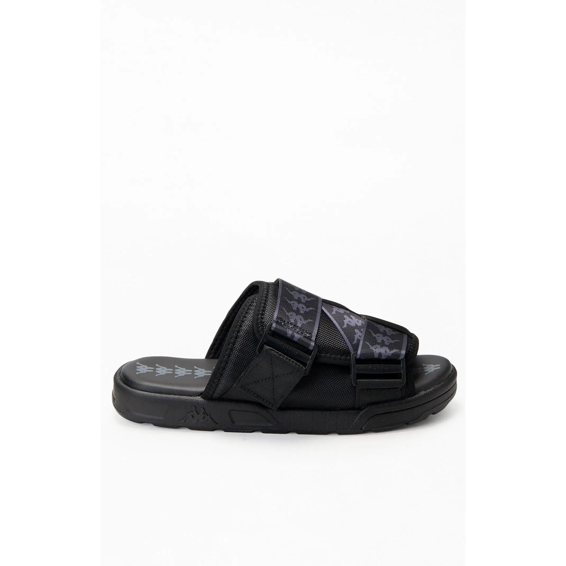 Kappa Men's Black 222 Banda Mitel1 Slide Sandals