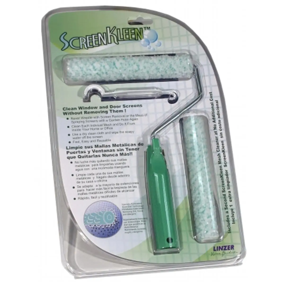 212 MAIN Fast Mesh Cleaning Kit - Easy & Reusable Set for Window & Door Screens, Dry Cloth Included, No Screen Removal Hassle, Clean Window And Door Screens