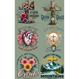 BE STRONG AND COURAGEOUS GANGSHEET  - 22X36  DTF TRANSFERS - DIRECT TO FILM