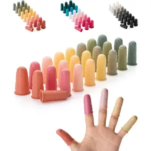 - Hot Glue  Finger Protectors, 24 count,  Colors  Finger Protectors, Rubber Fingers Tips, Rubber Finger Covers, Rubber Finger Tips Protector, Finger Grip, Finger Rubber Tips