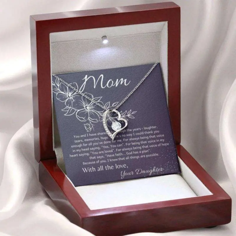 Mom Necklace, Stepmom Necklace, To My Mother Necklace Gift For Mom From Daughter, Mother Daughter Necklace 640, Beautiful Necklace Gifts for Mom - Perfect Mother's Day Jewelry, Thoughtful & Meaningful Gift for Mother