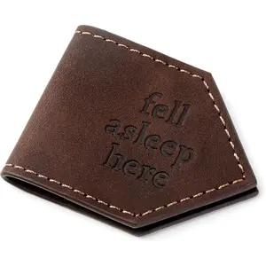 Fell Asleep Here  Faux Leather Bookmark for Book Lovers