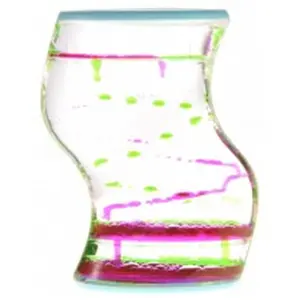 AZ Import  Liquid Motion Bubbler, Pink & Green