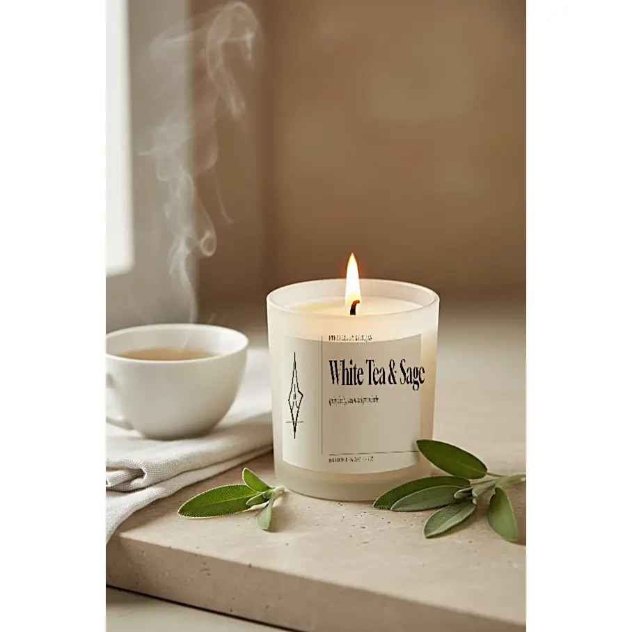 White Tea Sage Soy Candle