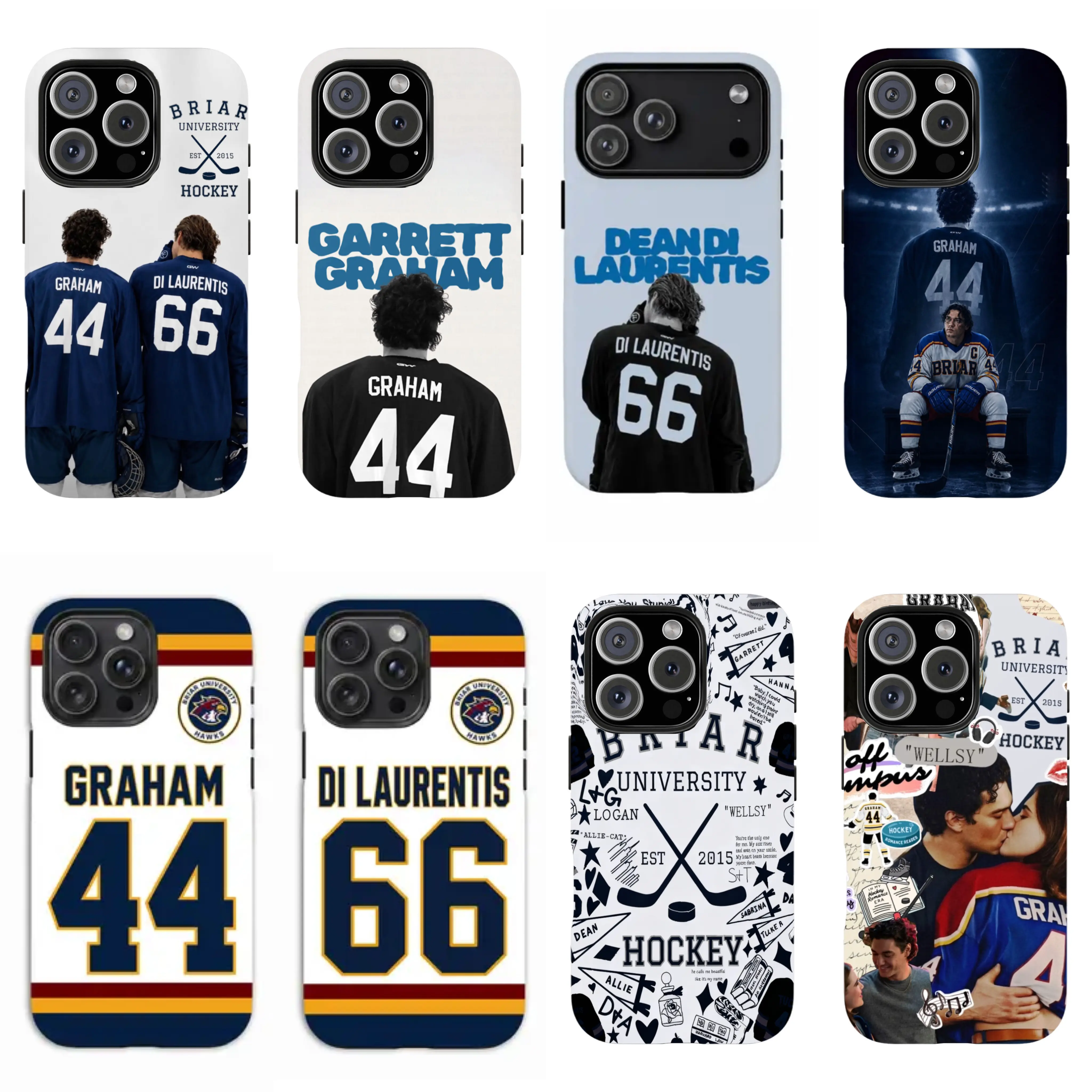 Off Campus Movie Phone Case, Briar U Graham Tucker Logan Di Laurentis Inspired Phone Cover, Hockey Romance Book Tough Cases, Bookish Fan Gift