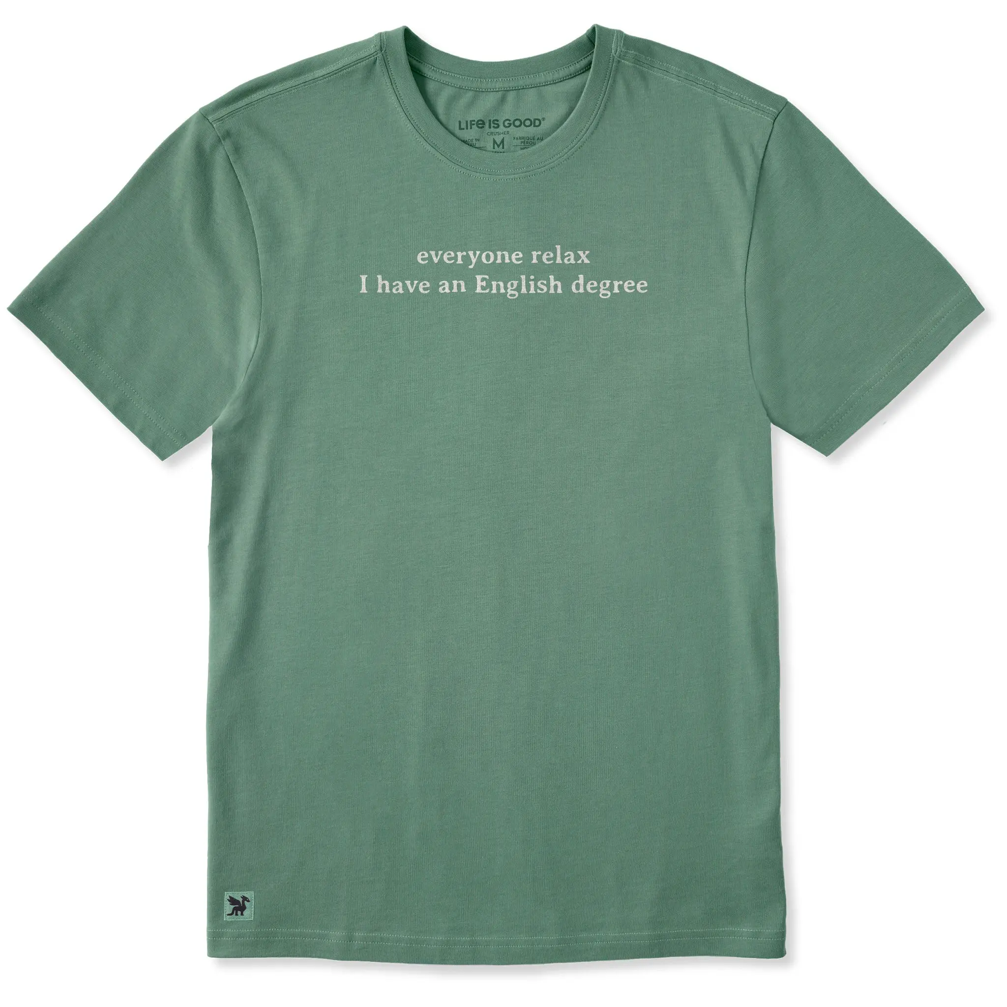 Men's Everyone Relax English Degree Short Sleeve Crusher Tee
