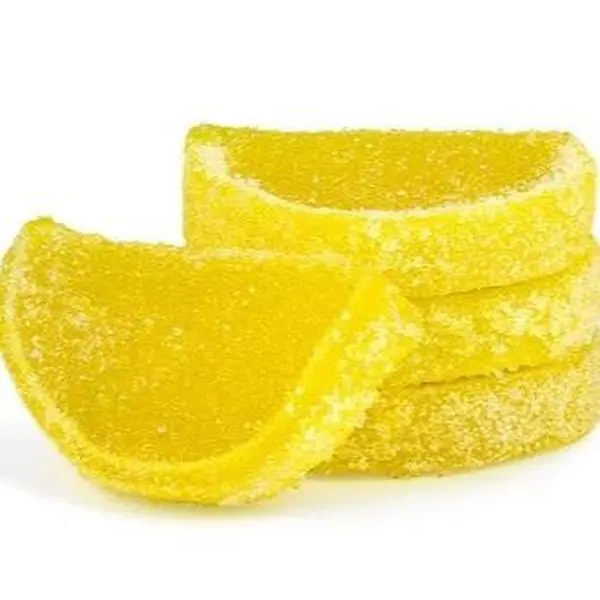 Lemon Lime Fruit Slices Candy Soft Chewy Sugar Coated Fruity Gummies