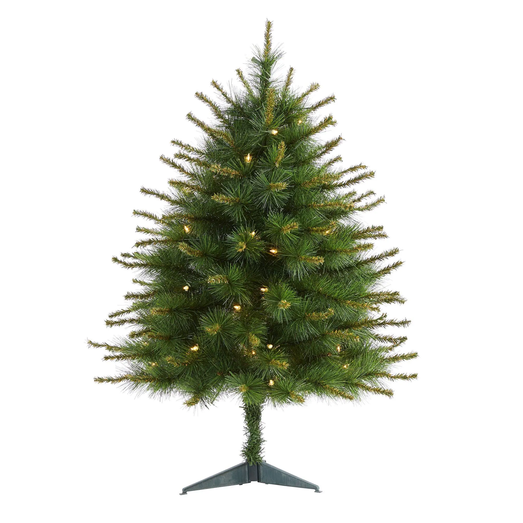 3’ New England Pine Artificial Christmas Tree with 50 Clear Lights and 117 Bendable Branches 3’ New England Pine Artificial Christmas Tree with 50 Clear Lights and 117 Bendable Branches