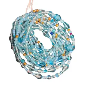 AAEssentials 50 Inches Patience Divine Glass Crystal Waist Beads in Multicolor Design for Stylish Look and Comfort