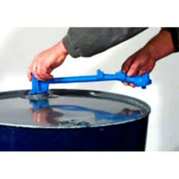 Morse Manufacturing B806437 Morplug Model 59 Blue Ductile Iron 1-Piece Drum Bung Wrench - For Steel, Fiber, Plastic Drum Plugs, Provides Extra Leverage, One Piece