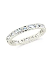 Sterling Silver Ethel CZ Band Ring