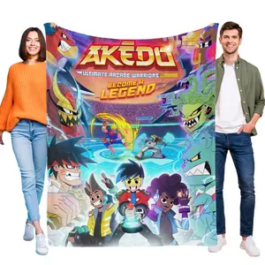 Akedo Ultimate Flannel Blanket Soft Bed Sofa Throw Birthday Gift Kids Girls Baby