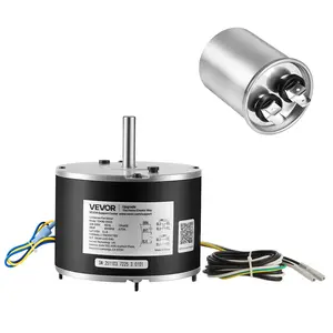 fathersdaygift VEVOR Condenser Fan Motor with Capacitor, 1/8HP 825RPM 208-230V, Replacement for GE Genteq Carrier Bryant Payne 5KCP39KFUA99S D159176P01 X70370245010 X70370245-01 5KCP39GGV570S