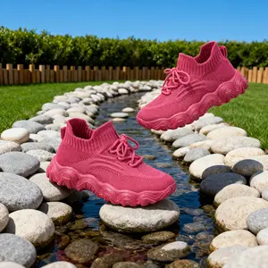 new shoes original kid Cloudy Shoes Soft Sole Sneakers for Girls Boys 3-15 Years Old, school shoes Breathable Knit Sock Shoes, Lightweight Non-Slip Walking Shoes, Comfortable Casual Toddler/ Little Kid/Big Kid Sneakers  Growing Feet, Casual Breathable tik
