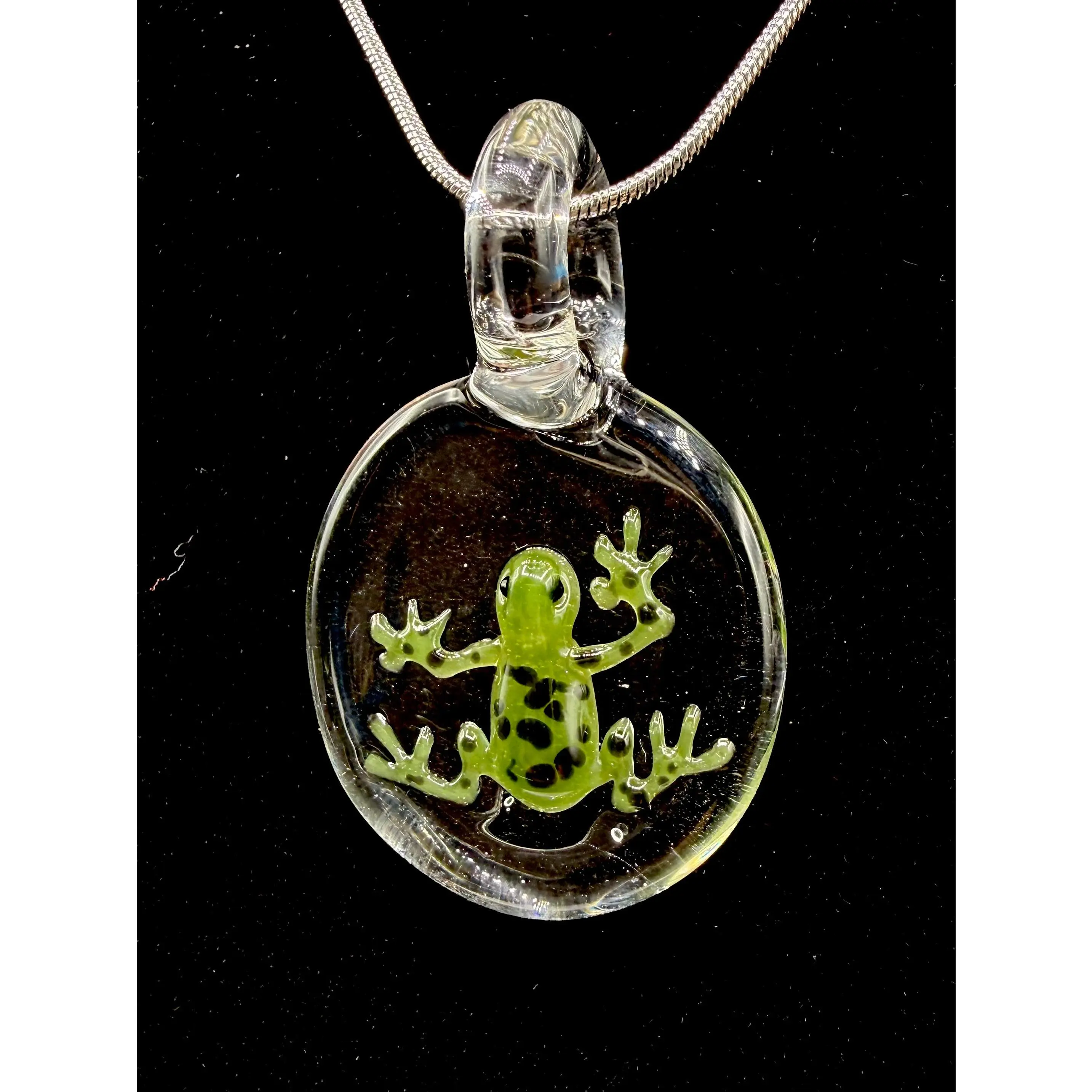Glass Frog Pendant
