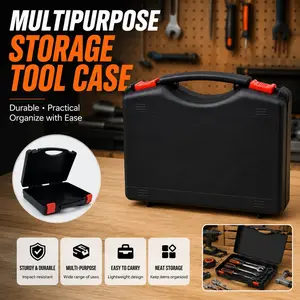 Multifunctional Portable Toolbox, Handheld Hard Shell Storage Box, Lightweight Tool Organizer, Ideal for Manual Tools, Repair Kits, Garage Equipment, DIY Accessories