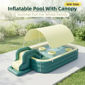inflatable swimming pool with sunshade Swimming pool with multi-specification selection can be placed in courtyard and garden