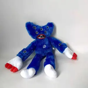 New Poppy Playtime Plush Multi-Eyes Poppy Long Hair Pink Blue Black Stuffed Doll Game Peripheral Toy Gift