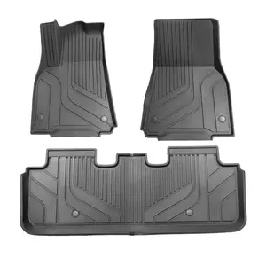 Mats Fit for 2024 Tesla Model 3 Highland, TPE All-Weather Floor Liner, Full Set Black Floor Mats and Cargo Liner Mat Custom Fit for Tesla Model 3 Highland