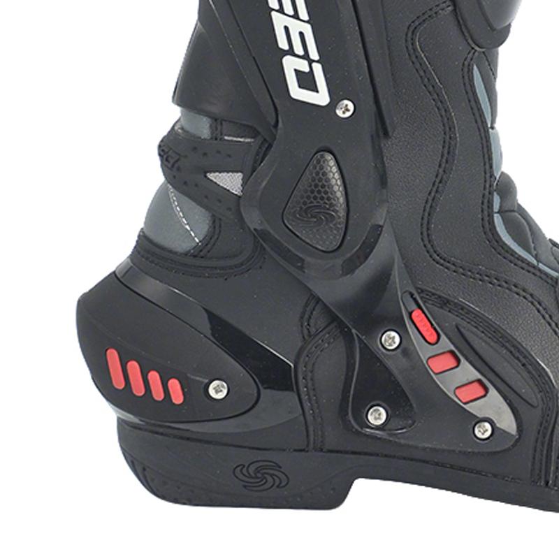 Professional motorcycle riding boots for both men and women, suitable for all seasons, non-slip and wear-resistant, high-top protective motorbike shoes, comfortable and breathable, ideal for long-distance riding gear