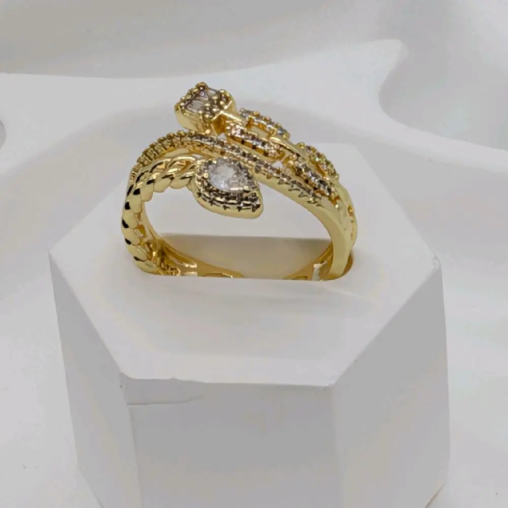 Fashionl Ring for wonem the Gold Plated .Open size perfect Present Mothers Day.