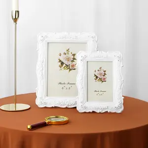 Creative Modern Simple Rose Relief Picture Frame, Home Bedroom Living Room Decor, Suitable for Bedroom Dining Room Living Room, Home Office Frame