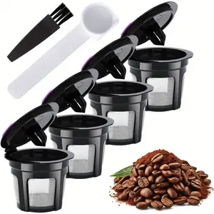 Reusable K Cups for Keurig 1.0 & 2.0 Brewers, Universal Fit, Durable Design, Eco-Friendly Replacement