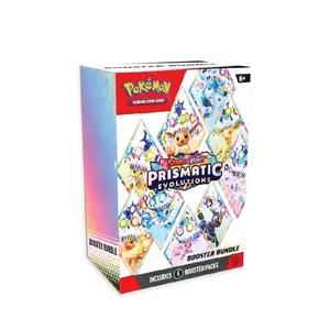 Pokémon TCG Prismatic Evolutions Booster Bundle - Includes 6 Packs of Collectible Trading Cards for Fans Ages 6+