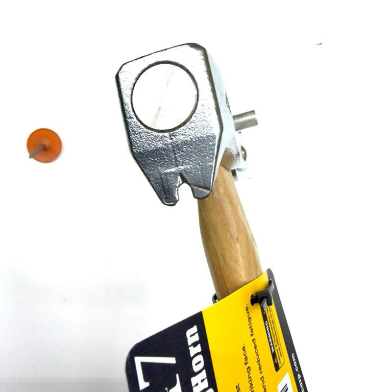BigHorn 17oz Magnetic Roofing Hatchet with Wooden Handle for Efficient Nailing and Roofing Tasks