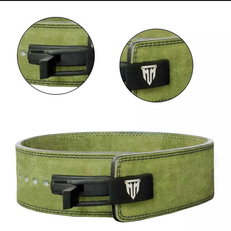 MT 10mm Genuine Leather Lever Weight Lifting Gym Belt