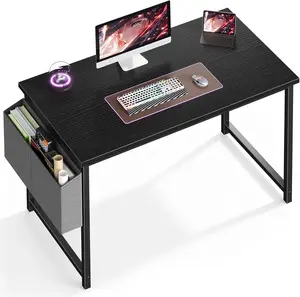 44-inch Small Computer Desk for Home Office - Compact Writing & Gaming Desk with Storage Bag, Perfect Study Work Table for Bedroom, Small Spaces