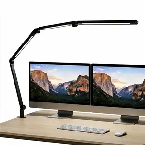 LED Desk Lamp with Clamp & Adjustable Arm – Dimmable, Eye-Protecting, Space-Saving Light for Home, Office, Manicurists & Puzzle Lovers