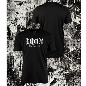 Iron Outlaws Classic Tee - Classic Design, Short Sleeves, Comfortable Fit, Ideal for Casual Wear Crewneck Fabric