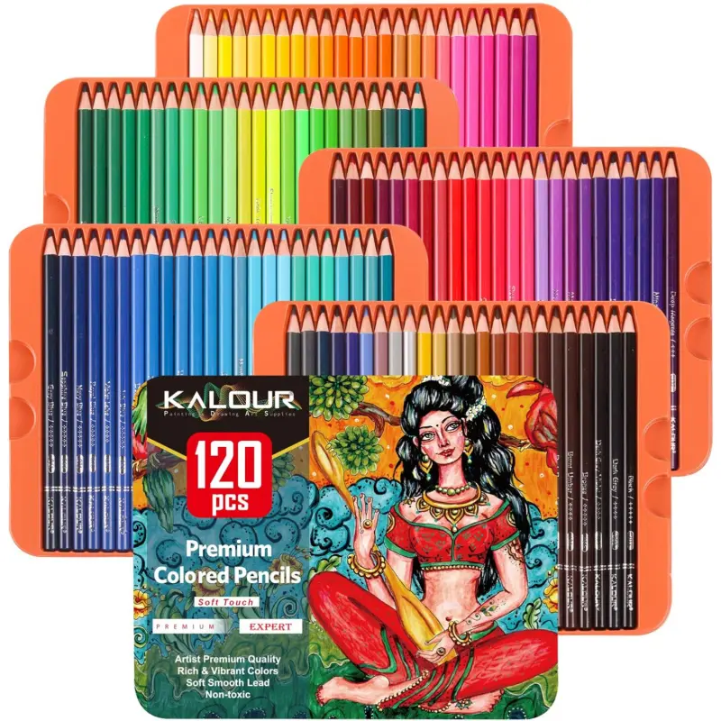 72/120/240 Colors Professional Colored Pencils,Artists Soft Core with Vibrant Color,Ideal for Drawing Sketching Shading,Coloring Pencils for Adults Artists Beginners, Colored Pencil Set