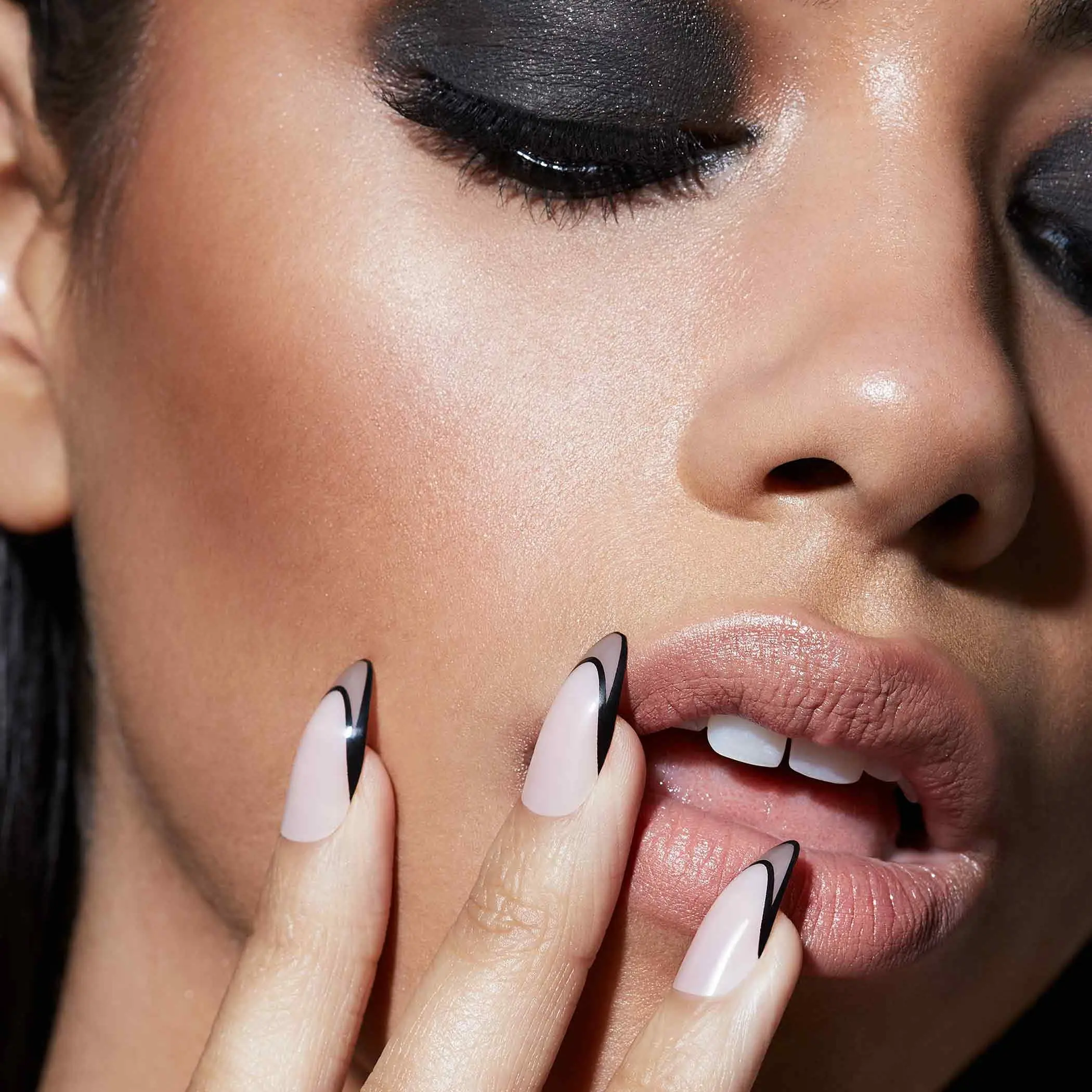 Static Nails Reusable Pop-On Manicures - Sheer Fixation Almond - The Better, Long-Lasting Alternative to Salon Gels, Dips, Acrylics, and Press-On Nails