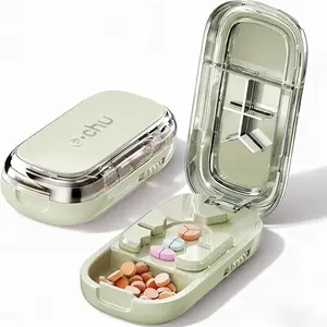 Adjustable Pill Cutter Dispenser for Small Pills, Precision Alignment, Easy Use, Compact and Durable, Ideal for Precise Drug Cutting