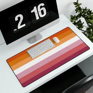 Rainbow Pride Desk Mat - LGBTQ+ Support, Pride Month Themed Artwork, Computer Accessory for Work, Gaming